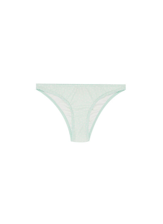 Mint' dot print Econyl™ bikini bottoms