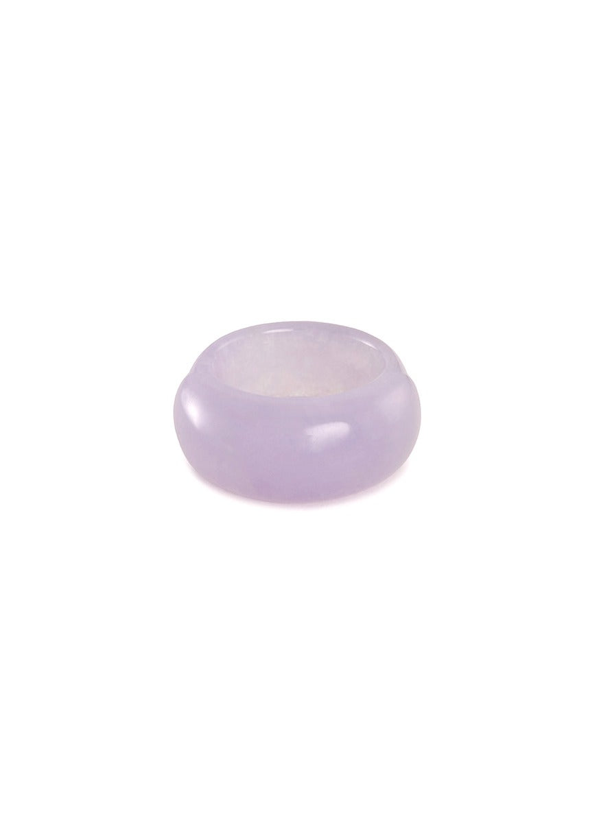 Saddle' jade ring - Samuel Kung - Purple