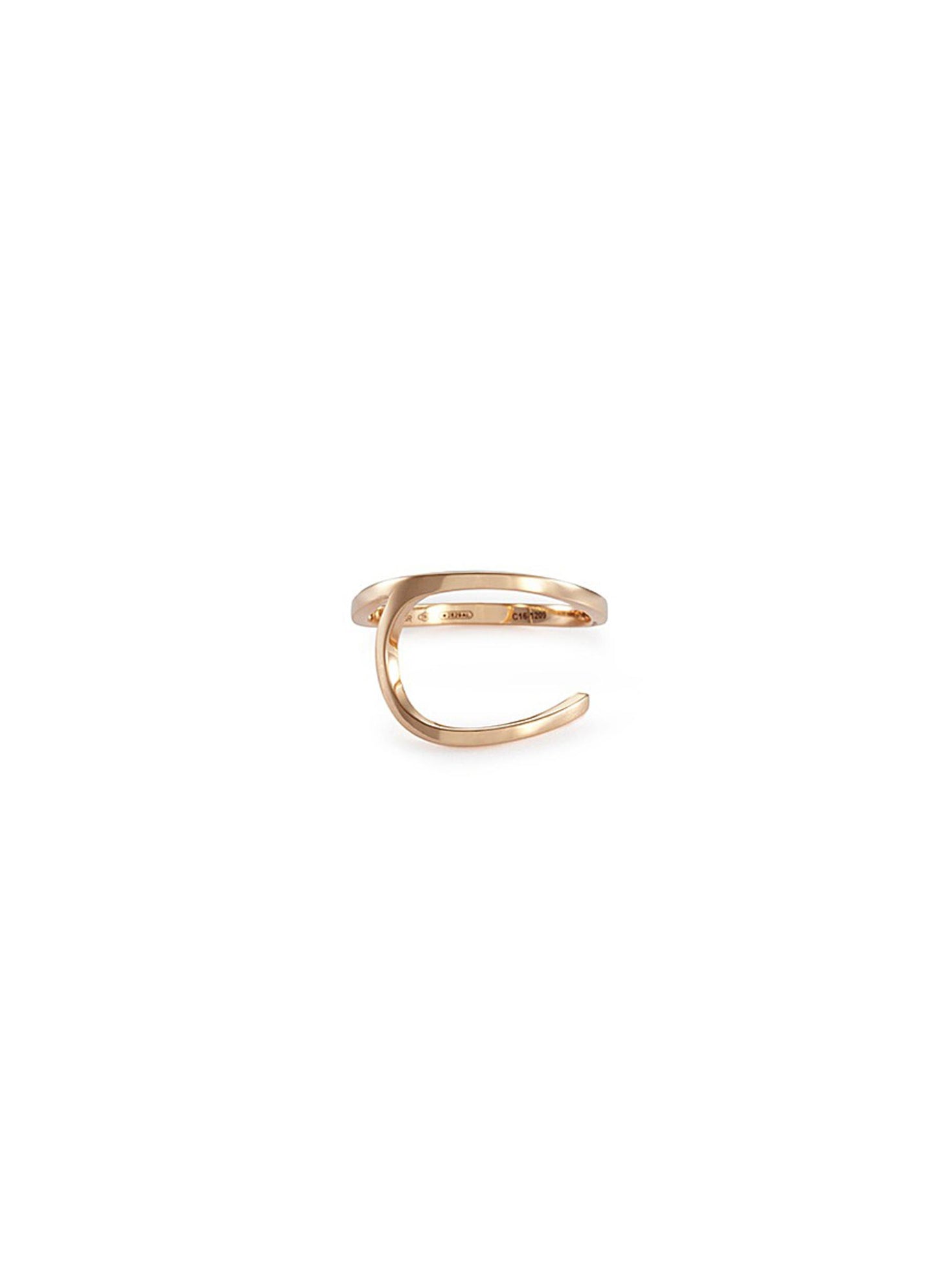 La Ligne C' 18k rose gold ring - REPOSSI - Metallic