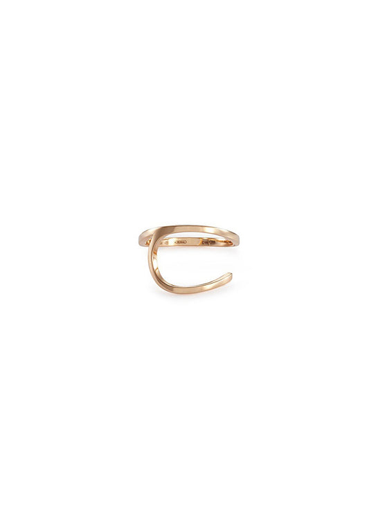 La Ligne C' 18k rose gold ring - REPOSSI - Metallic