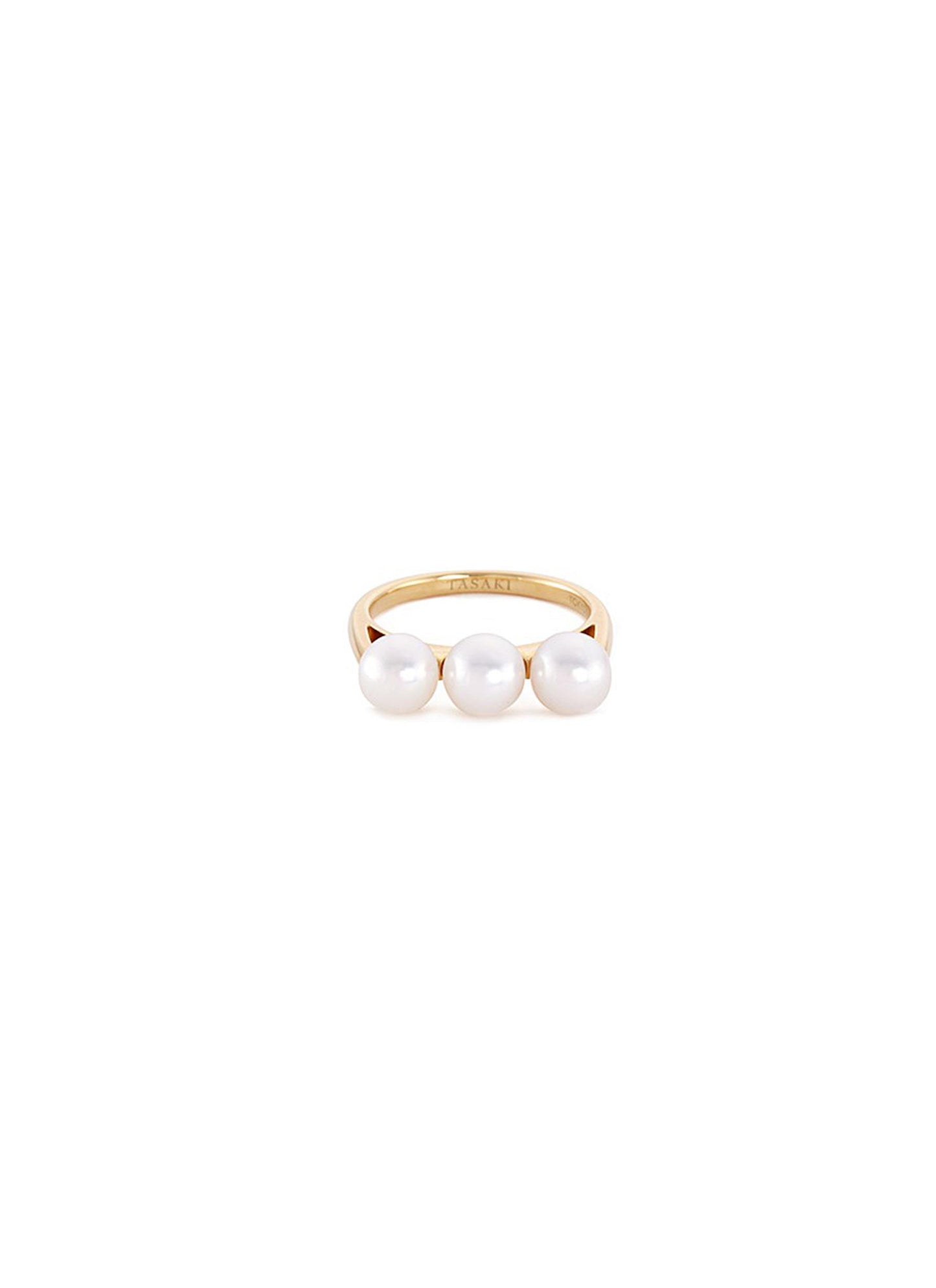 Balance' akoya pearl 18k yellow gold ring - Tasaki - Metallic