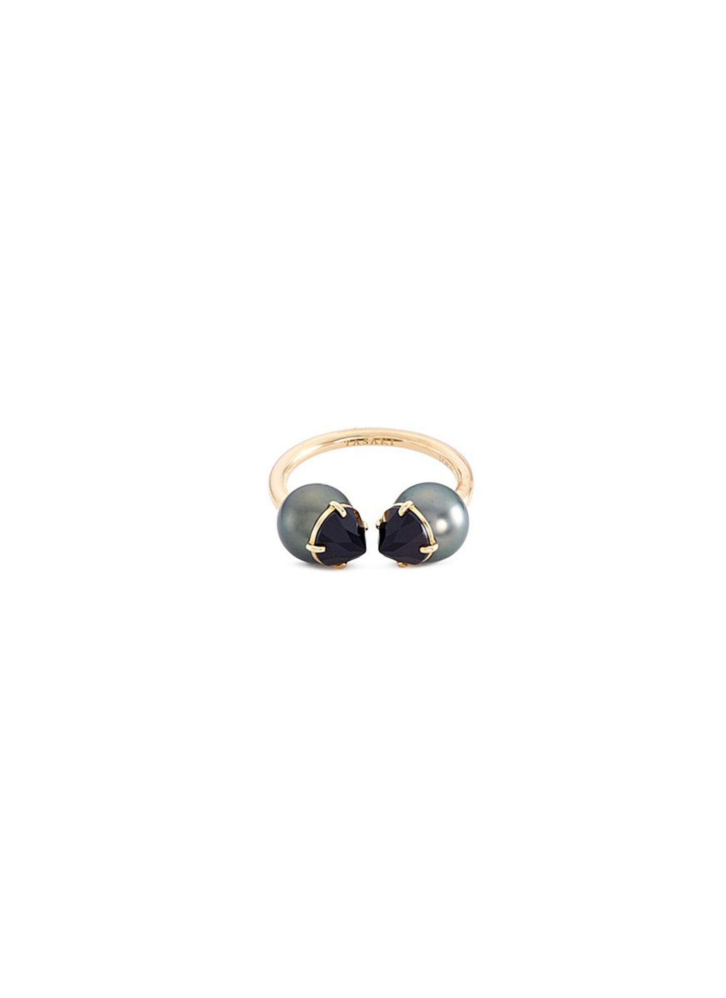 Refined Rebellion' spinel Tahitian pearl 18k yellow gold ring - Tasaki - Metallic