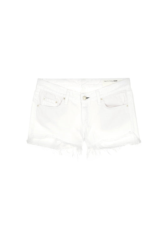 Cut Off' denim shorts - rag & bone/JEAN - White