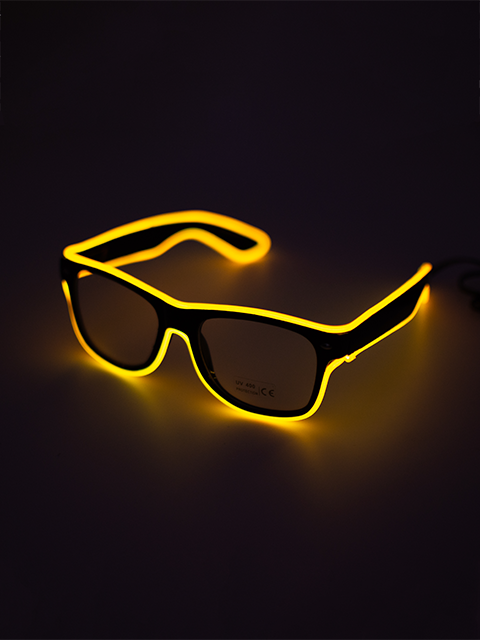 Yellow Light Up Glasses