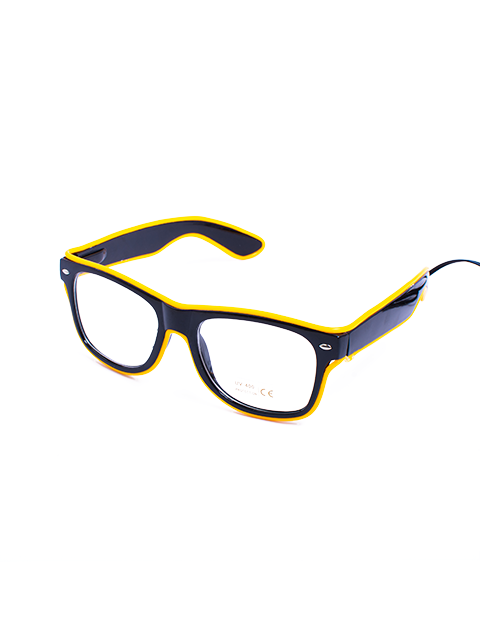 Yellow Light Up Glasses